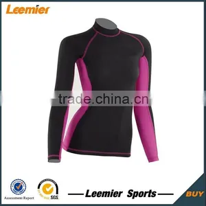 Girl's Custom Plain Color Top Quality Rash Guard Quality Choice thumbnail-1