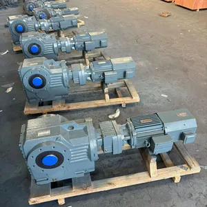 R87 Compact Inline Gear Motor Low Noise for Conveyor Equipment thumbnail-1