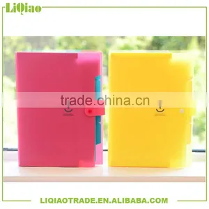 A4 Colorful Pvc Tab File Expanding File Folder With Button and 5 Pockets Very Suitable for Personal Work Supplier's Choice thumbnail-1