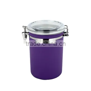 Silicone Color Nice Looking Food Storage Canister Metal Food Canister Set thumbnail-6