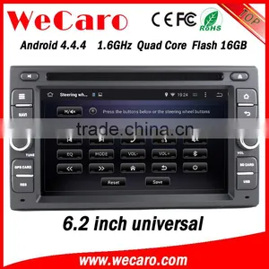 Wecaro WC-2U6008 Android 4.4.4 2 Din 6.2" Made in China Car Dvd Player Universal Gps Bluetooth Radio Wifi 3g Playstore thumbnail-4