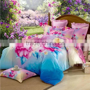 New Design Beautiful Color Cotton Comfortable and Soft 4 Pcs Bedding Set thumbnail-2