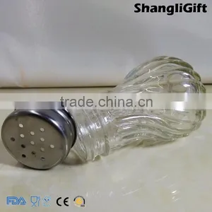 50ml Ribbed Spice Bottles Pepper Grinder Glass Bottle thumbnail-5