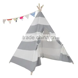 Indoor Indian Playhouse Kids Tent Play Hhouse Play Cotton Canvas Waterproof Balcony Tent thumbnail-2
