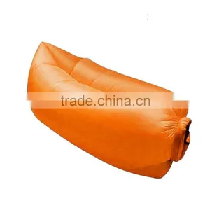 New Fashion Multicolor Outdoor Nylon Beach Lounger Inflatable Sofa Air Filled Balloon Furniture With Carry Bag Lazy Sleeping Bed thumbnail-2
