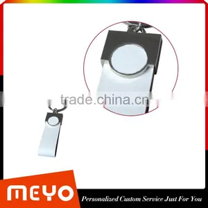 New Products 2015 Innovative Product Metal pu Leather Keychain Embossed Custom Leather Leather Keychain thumbnail-3