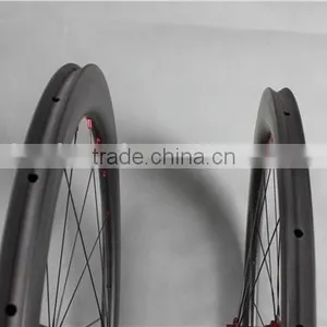 Full Carbon Fiber Road Bike Wheelset Red R13 Hubs Carbon Bike Wheels W56T thumbnail-4