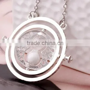 Granger Rotating Time Turner Necklace Gold Hourglass thumbnail-2