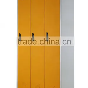School Student Locker 3 Door Steel Wardrobe Cabinet thumbnail-1