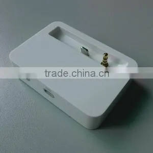 Potable Stylish Docking Station, Base Charger, for IPhone 5/5S With 3.5mm Audio Output thumbnail-1