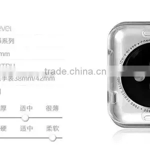 Original PIPILU TPU Soft Screen Protector Case For Apple Watch Screen Protective Case Clear Cover 38mm/42mm MT-4531 thumbnail-2