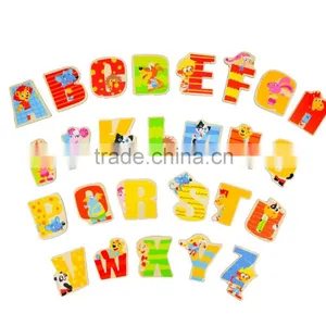 China Trade Assurance EN71 and ASTM Test 26 Pcs Alphabet Cognition Magnet Toys Wooden Magnetic Sticks Toys thumbnail-6