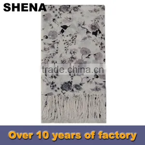 Shena 2015 School Wholesale Plain White Silk Scarves thumbnail-1