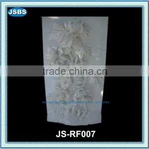 White Marble Flower Relief thumbnail-1