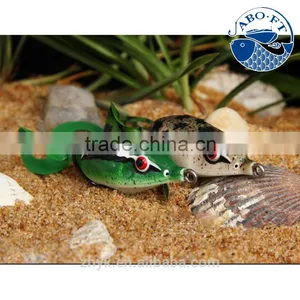 2016 Narrow Double-hook Artificial Lifelike Soft Frog Fishing Lure thumbnail-3