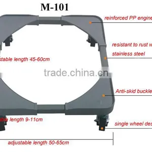 Fridge Wheel Stand With Anti-slip Mat and Adjustable Structure thumbnail-1