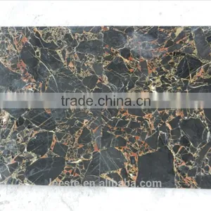 China Luxury Black Golden Marbles Hot Selling thumbnail-4