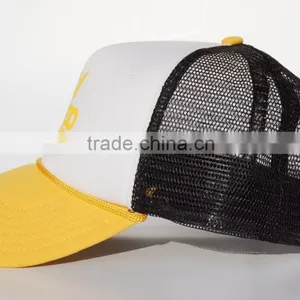Yellow Polyester Foam Snapback Hat With String thumbnail-3