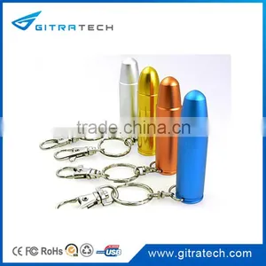 2016 Promo Gift USB 2.0 Gold Metal Bullet Flash Memory Storage Stick Pen Drive U Disk 8GB Quality Choice thumbnail-1