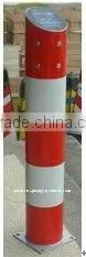 Cylinder-shaped Solar Powered Sign Post thumbnail-1