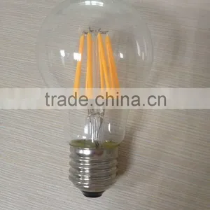 High Lumen 110V E26 Led Filament Bulb Dimmable Clear Glass ETL A19 Led Filament Bulb Lights Lamp Energy Star Wam White 2700K thumbnail-1