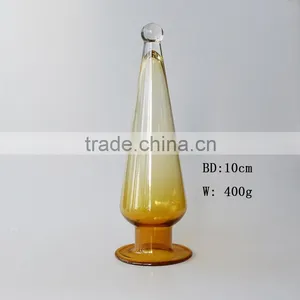 Amber Spray Color Customized Glassware Candy Gift Jar Cheap Popular Factory Model Quality Choice thumbnail-2