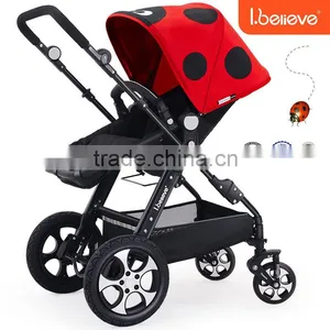 2016 Most Popular Best Seller Color Changeable EN1888 Electric Baby Stroller 3 in 1 thumbnail-1
