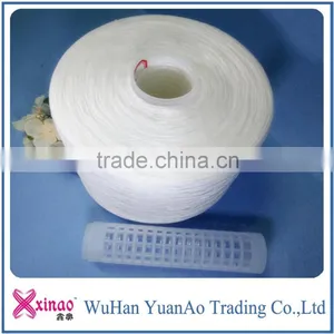 30/2 30/3 Raw White and Optical White Bright Spun Polyester Yarn On Dye Tube For Sewing thumbnail-1