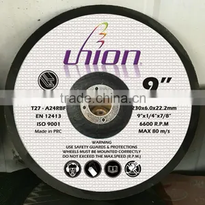 9 Inch 230X6X22.2mm DEPRESS GRINDING Disc for Metal/steeL thumbnail-4