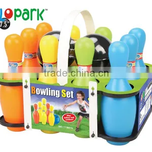 Bowling, Kids Toy Leisure Wooden Bowling Ball Equipment thumbnail-1