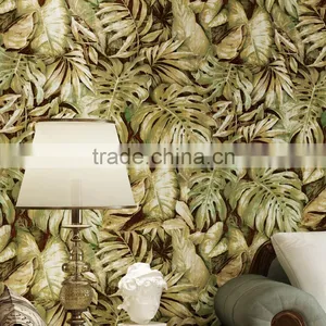 Home Designer Interior Decorative Natural Leaf 3d Wallpaper thumbnail-2