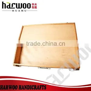 Vintage Single Wooden Wine Box,unfinished Wood Gift Boxes,carved Wood Cock Box thumbnail-3