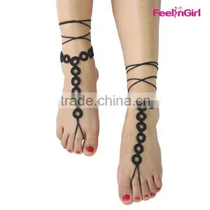 Fashion Wholesale Floral Barefoot Sandals thumbnail-2