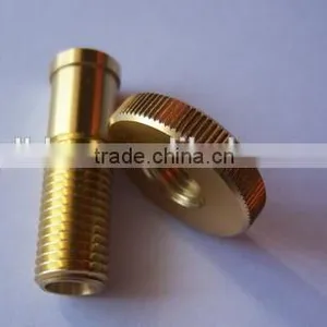 HLZS ISO 9001 High Precision Electric Brass Socket Cnc Brass Parts Made in China thumbnail-1