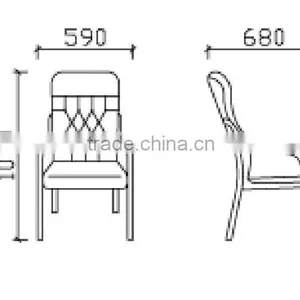 Furniture High Back Armrest Ergonomic Leather Executive Office Chairs With Wheels GZH-SJ1003 thumbnail-6