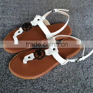 Woman Sandal Shoe New Design,low Price Flat Ladies Fancy Sandal,new Designs Flat Lady Sandal thumbnail-1