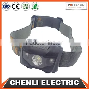 Poppas T16 2+1 Red Smd Led 3AAA Battery Operated Waterproof Outdoor Camping Running Walking Headlamp thumbnail-1