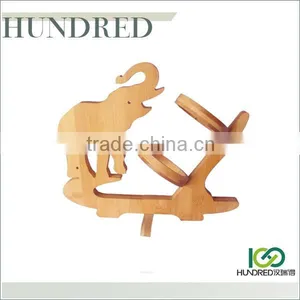 Eco-friendly Hot Selling High Quality Novelty Bamboo Wine Bottle Holder thumbnail-5