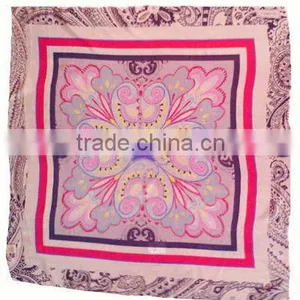 Silk Scarf Panuelos de Seda Foulards With Beautiful Pattern thumbnail-1