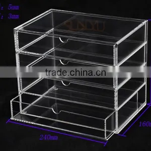 4 Layers Free Slide Acrylic Drawer Clear Box Storage thumbnail-6