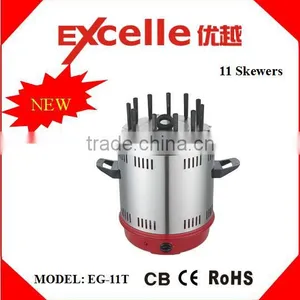 11 Skewers Electric Vertical Kebab Rotating Barbecue BBQ Grill thumbnail-1