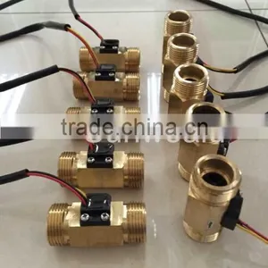 DN20 G3/4" Rate 1.5~50L/min Hall Water Brass Flow Sensor Meter thumbnail-6