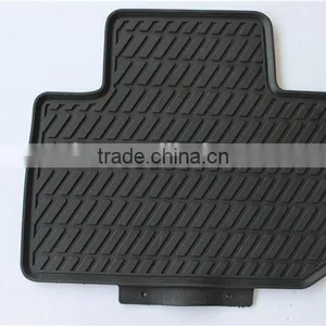 PVC Latex Foot Mat Car Floor Mats for Subaru Forester Complete Set (Black) thumbnail-4