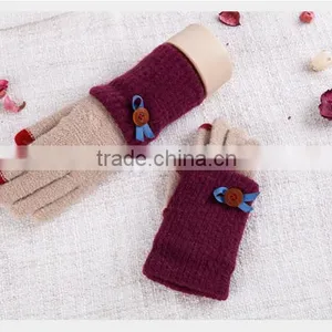 Cute Designed For Girls Twin Set Touch Screen Gloves For Christmas Gift thumbnail-5