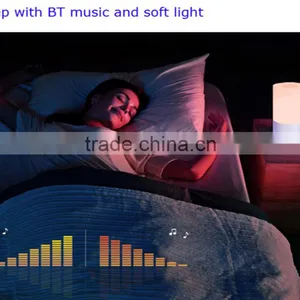 Led 3W Bluetooth Speaker Lamp Led 256 Full Color Top Touch Control Smart Buletooth ABS Lamp Shade Decorative Led Night Light thumbnail-2