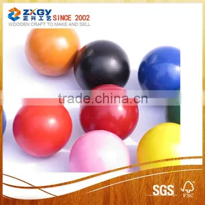 50mm Wood Ball With 9mm Hole Natural Unfinished Wood Ball thumbnail-3