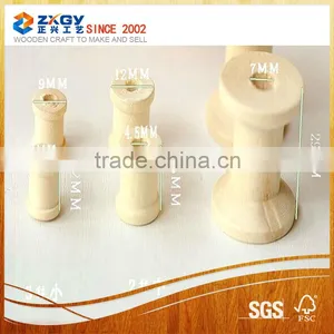 Natural Wooden Spool, Colored Wooden Spool,bulk Wooden Spool thumbnail-1