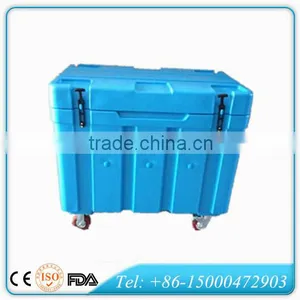 Rotomold Dry Ice Transport Cooler Box, PU Insulated Ice Cooler for Dry Ice Storing and Transportation thumbnail-1
