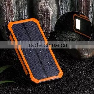 2016 Trending Products 12000mah Solar Power Bank Charger With Led Light thumbnail-3