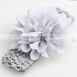 Cute Baby Handmade Flower Headband Infant Elastic Hair Band Gifts Accessory thumbnail-4